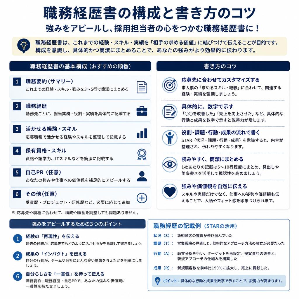 4. 職務経歴書のポイント