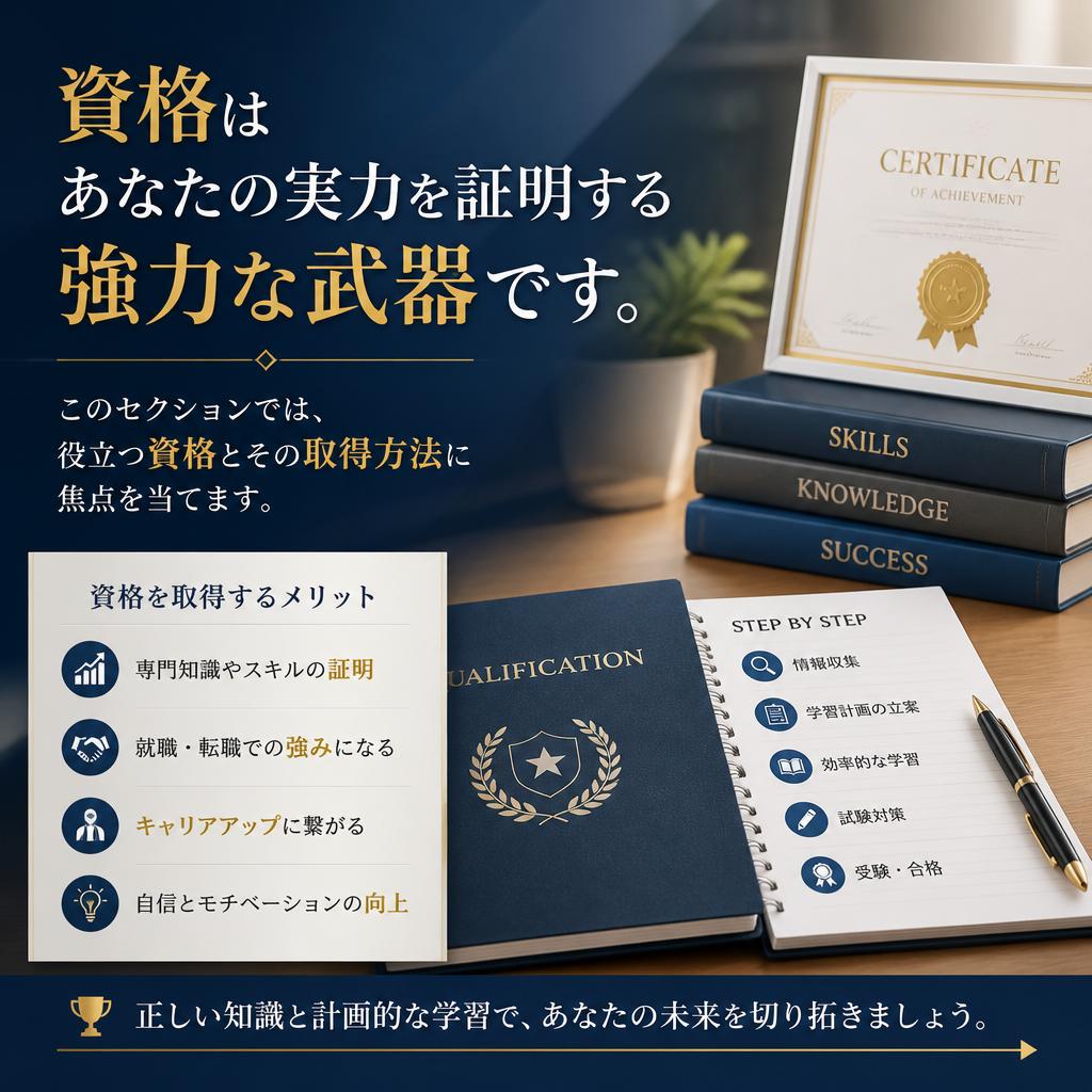 資格取得で差別化を図る