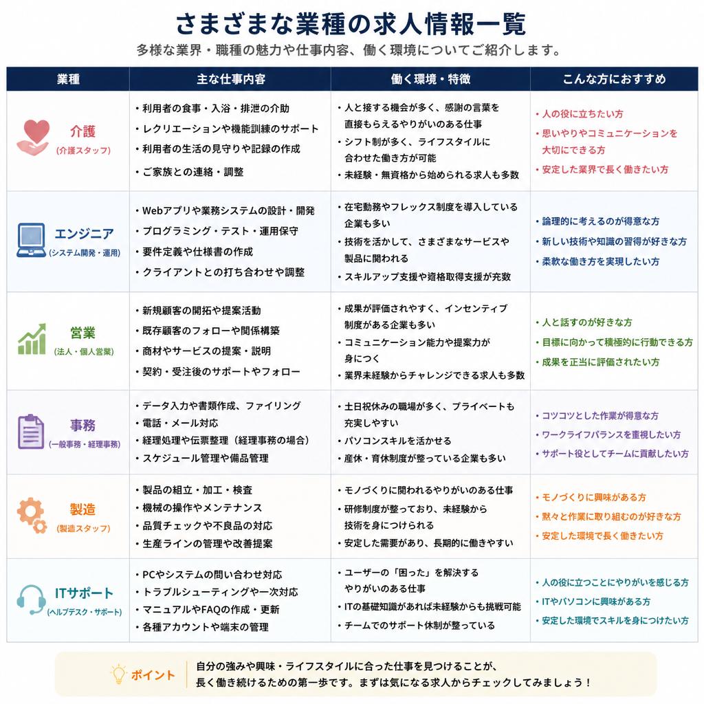 2. 求人業種の多様性