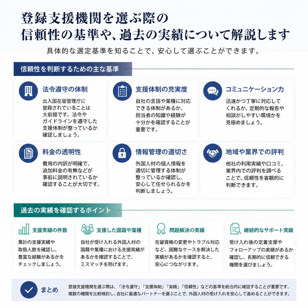 選び方のポイント1:信頼性と実績